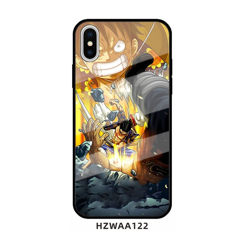 One Piece glass phone case