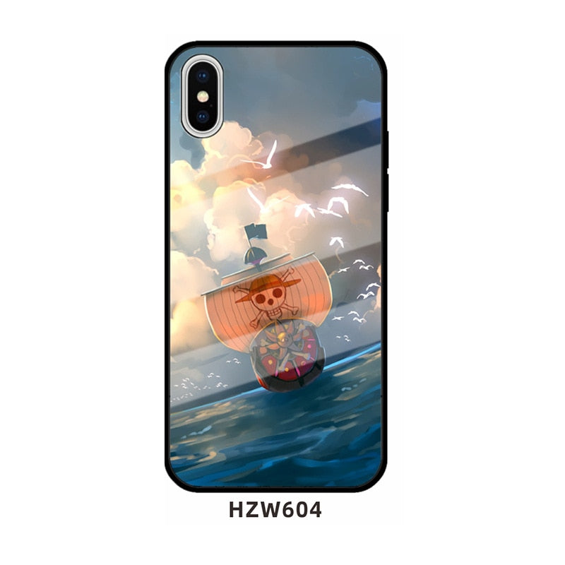 One Piece glass phone case