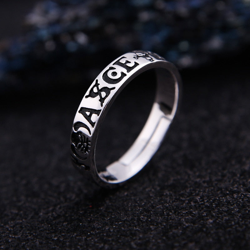 Luffy-Ace-Law One piece Silver Ring