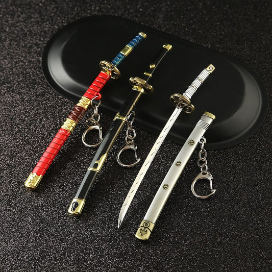 Zoro swords keychain