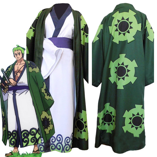 One Piece Roronoa Zoro Cosplay-Costume Kimono Robe