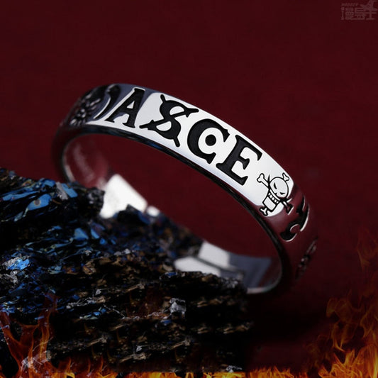 Luffy-Ace-Law One piece Silver Ring