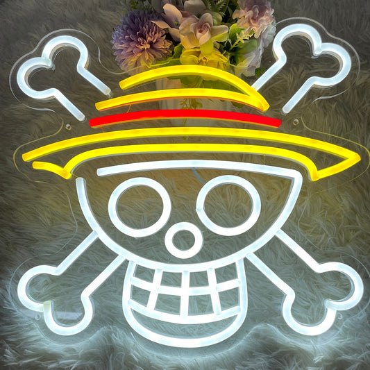 Straw-Hat Skull LED