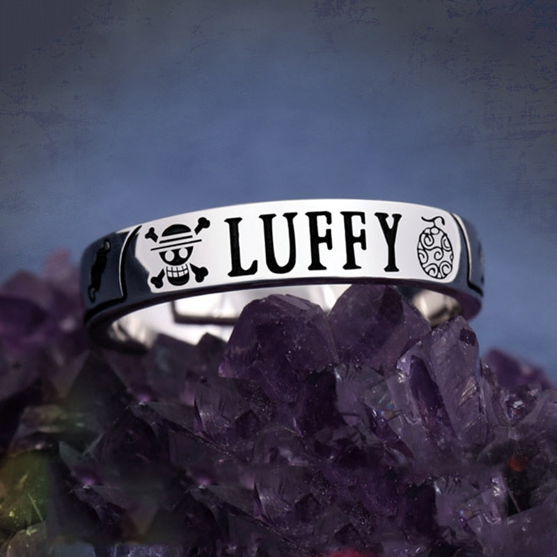 Luffy-Ace-Law One piece Silver Ring