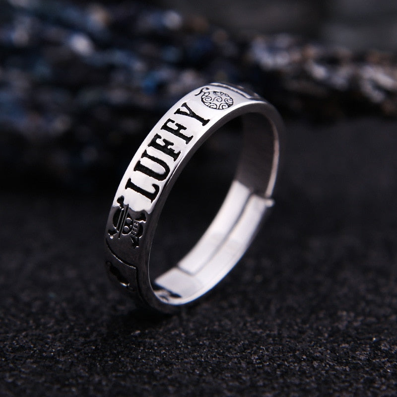 Luffy-Ace-Law One piece Silver Ring